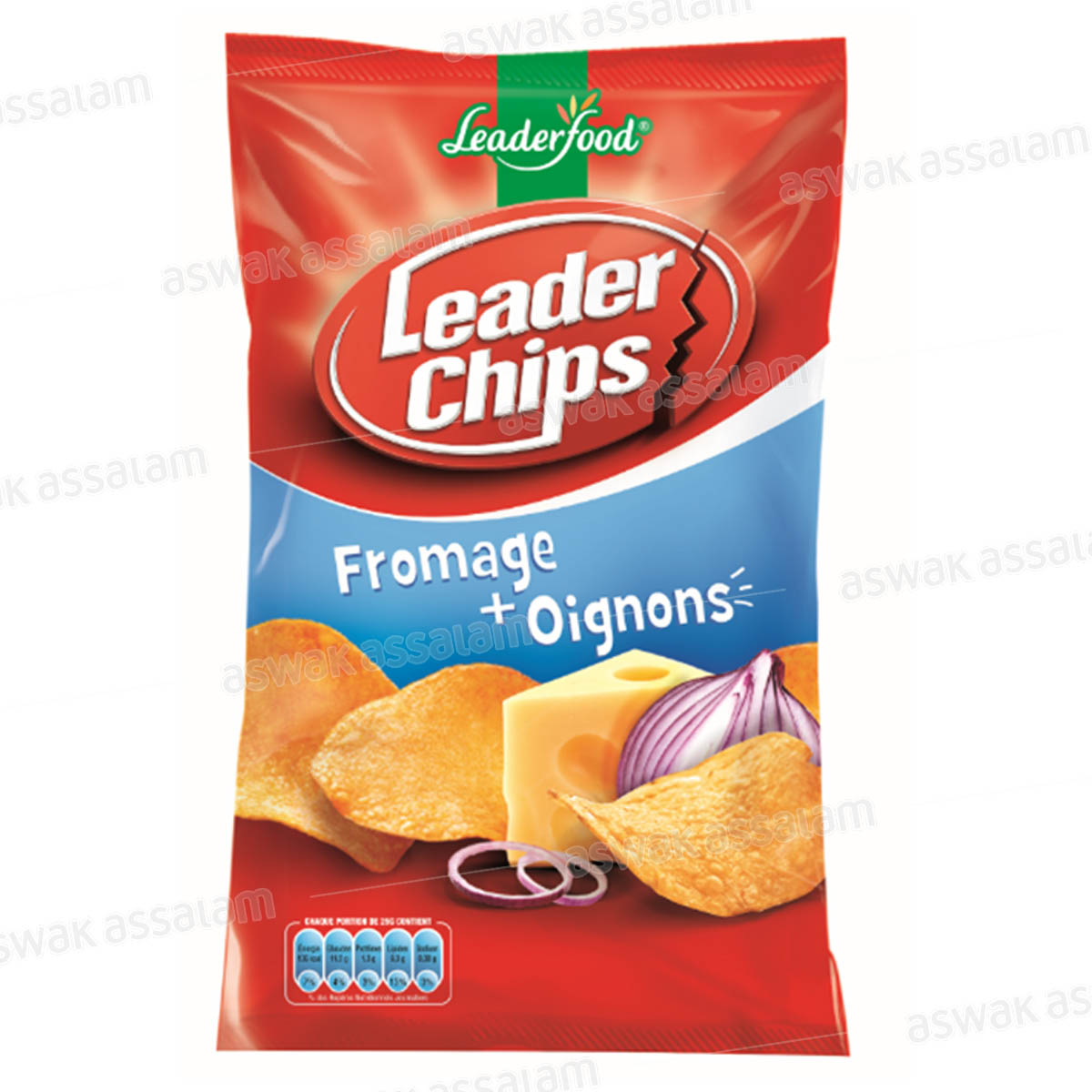 CHIPS FROMAGE & OIGNONS 90G LEADER CHIPS