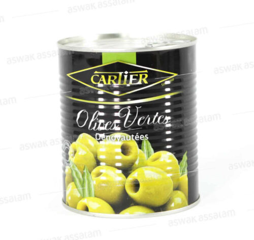 OLIVES VERTES DENOYAUTEES 800G CARTIER