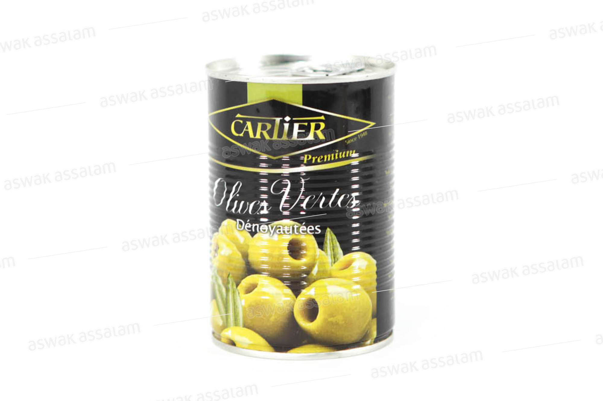 OLIVES VERTES DENOYAUTEES 340G CARTIER