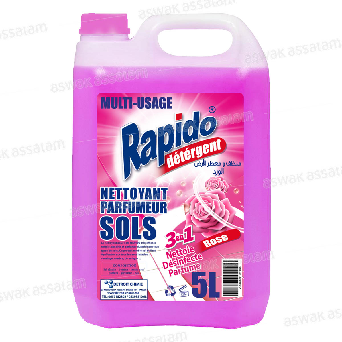 NETTOYANT SOL FLORAL 5L RAPIDO