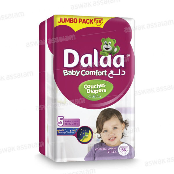 COUCHES BEBE JUNIOR 56 UNITES JUMBO PACK DALAA