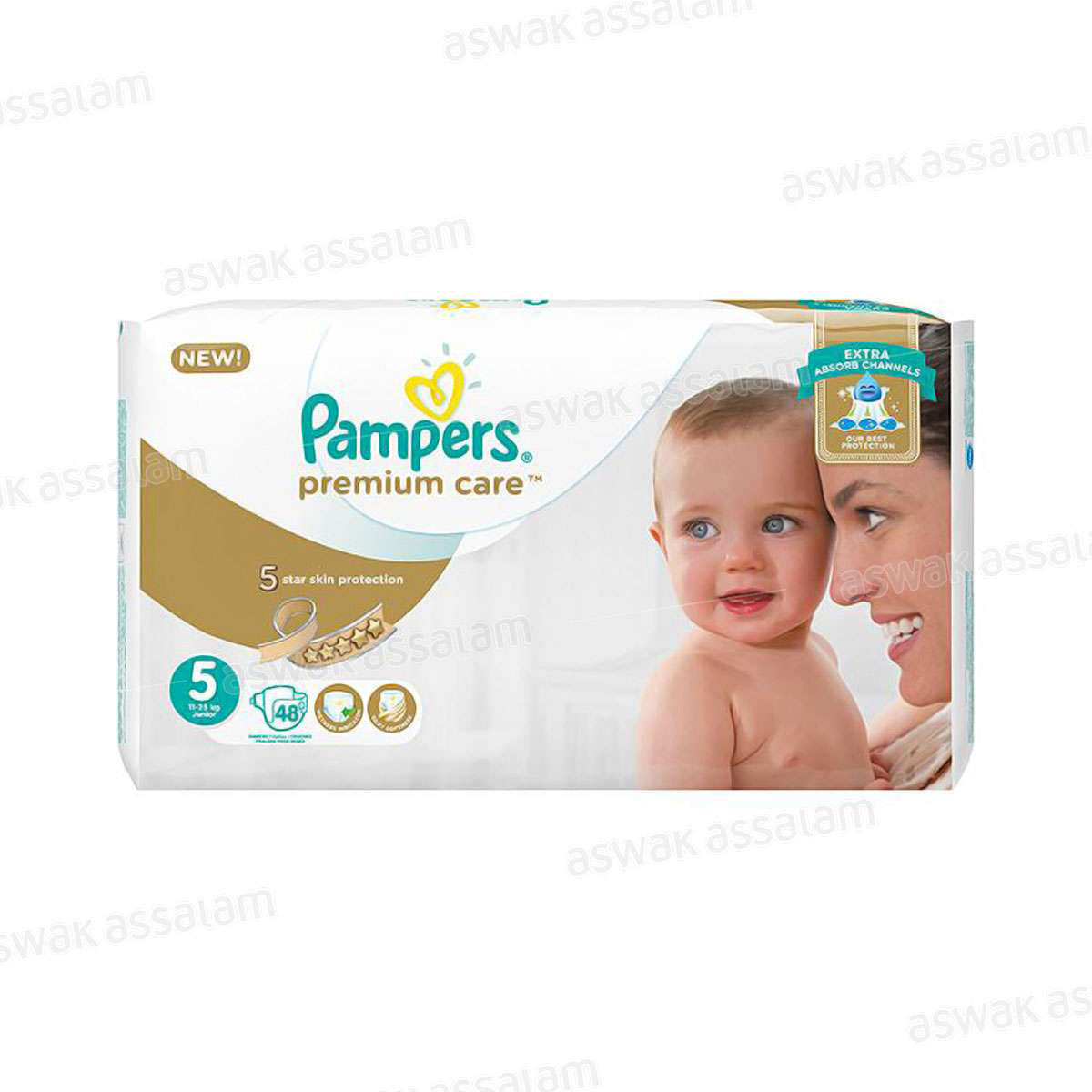 COUCHES PAMPERS PREMIUM JUNIOR 48 UNITES JUMBO PACK PAMPERS