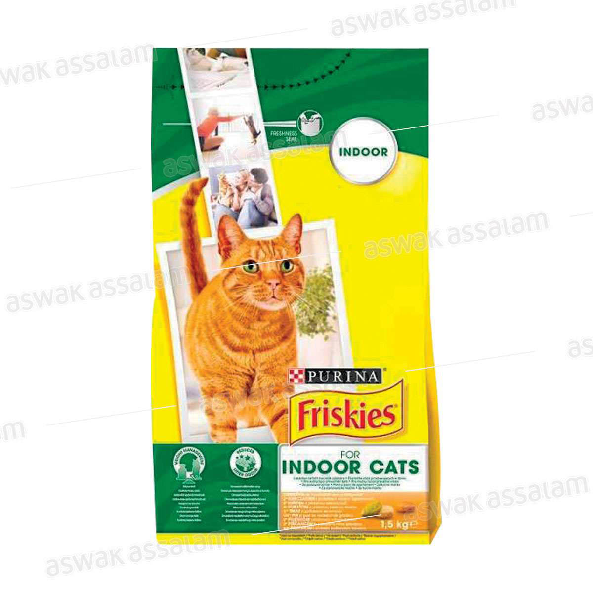 CROQUETTE 1.5KG POUR CHAT D'INTERIEUR FRISKIES