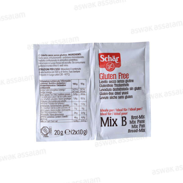 LEVURE SECHE SANS GLUTEN 2 PIECES MIX B SCHAR
