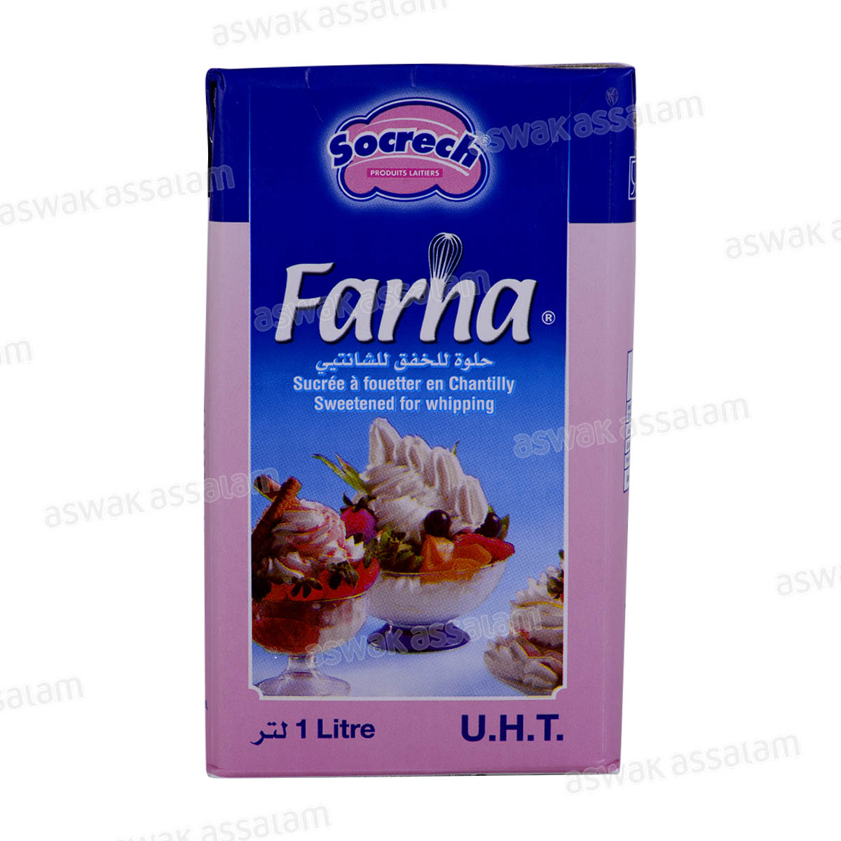 CREME LIQUIDE SUCREE  POUR CHANTILLY 1L FARHA SOCRECH