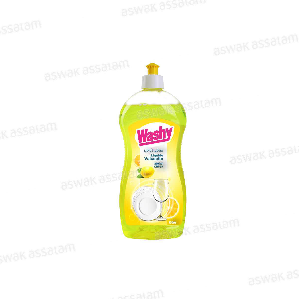 LIQUIDE VAISSELLE CITRON 750ML WASHY