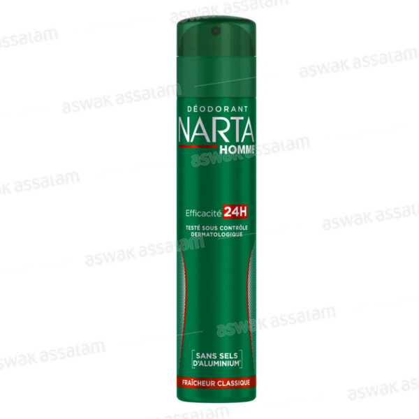 DEODORANT FRAICHEUR CLASSIQUE ATOMISEUR POUR HOMME 200ML NARTA