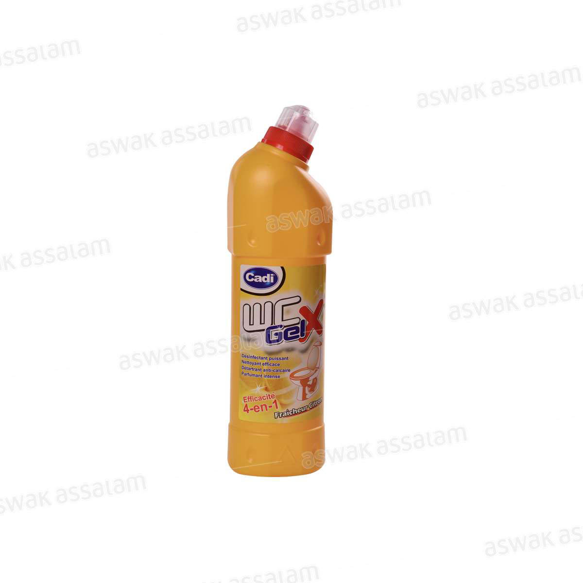 GEL WC FRAICHEUR CITRON 4 EN 1 750ML CADI
