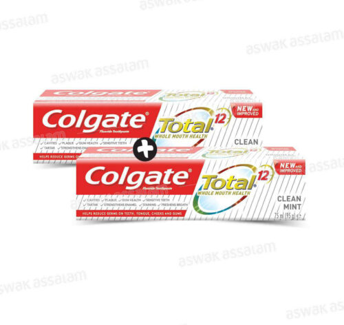 PACK DE 2 DENTIFRICES CLEAN MINT 75ML COLGATE