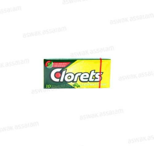 CHEWING-GUM LEMON MINT 10 PIECES CLORETS