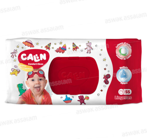 LINGETTES BEBE 55 UNITES CALIN