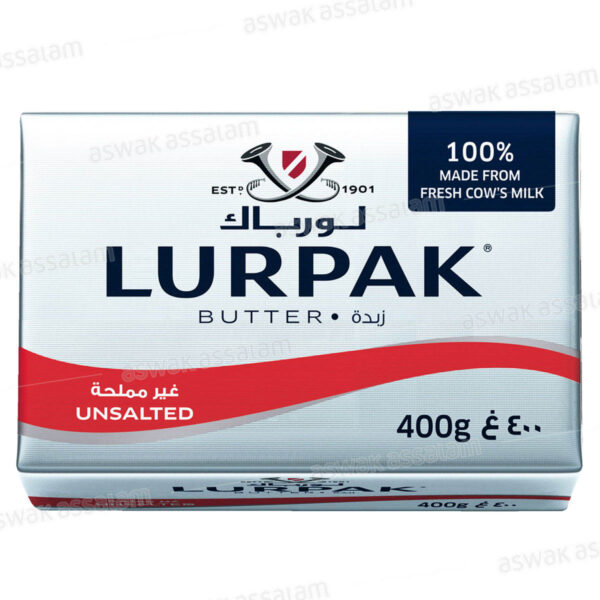 BEURRE PLAQUETTE 400G LURPAK