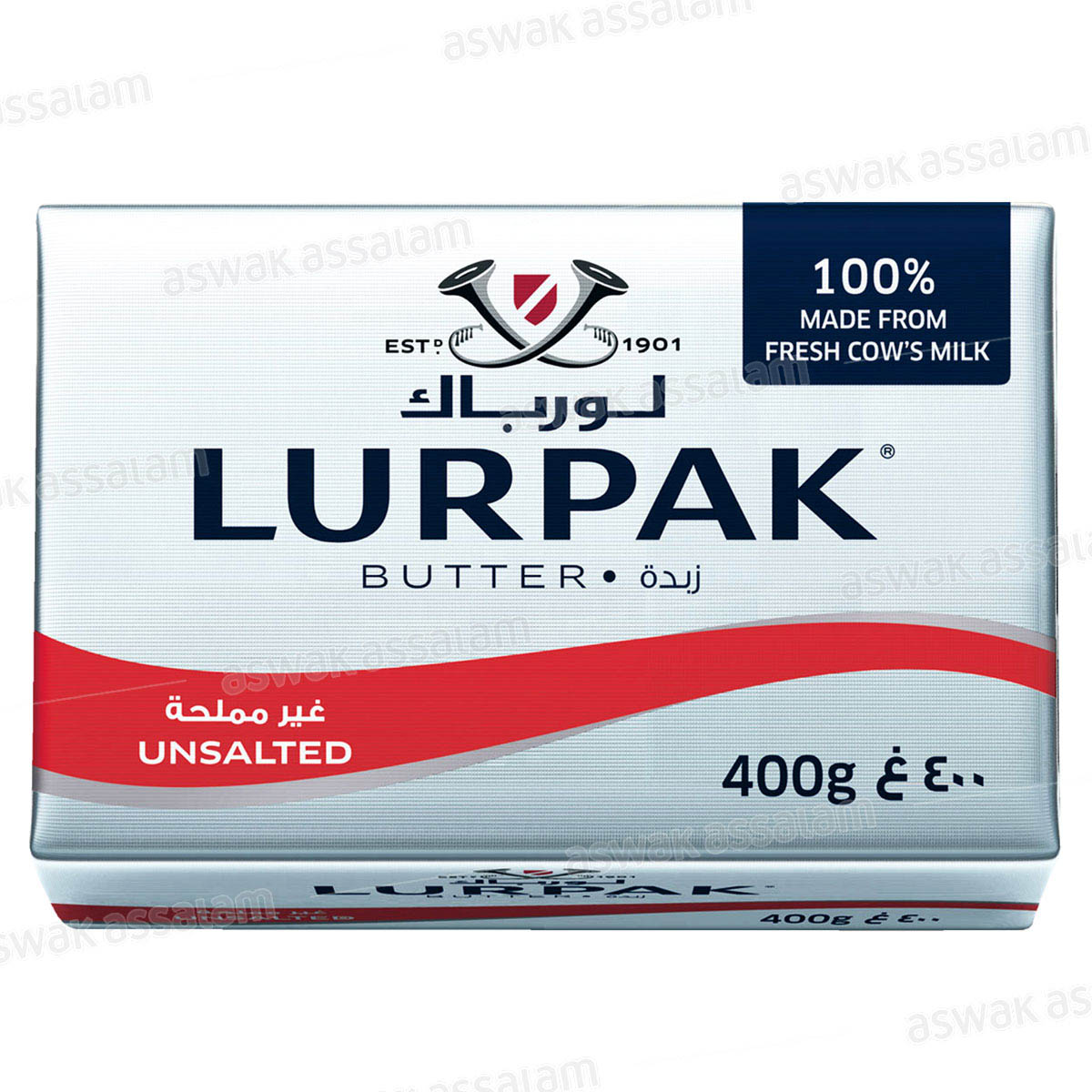 BEURRE PLAQUETTE 400G LURPAK