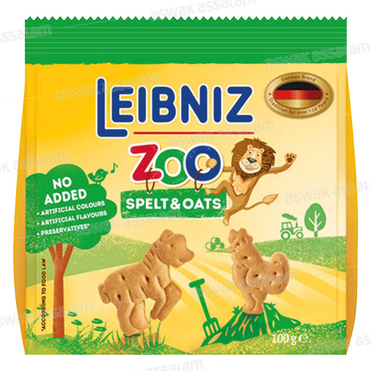 BISCUITS ZOO SPELT & OATS 100G LEIBNIZ