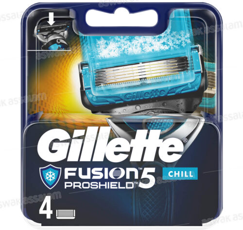 RECHARGE 5 LAMES 4 UNITES FUSION 5 PROSHIELD CHILL GILLETTE