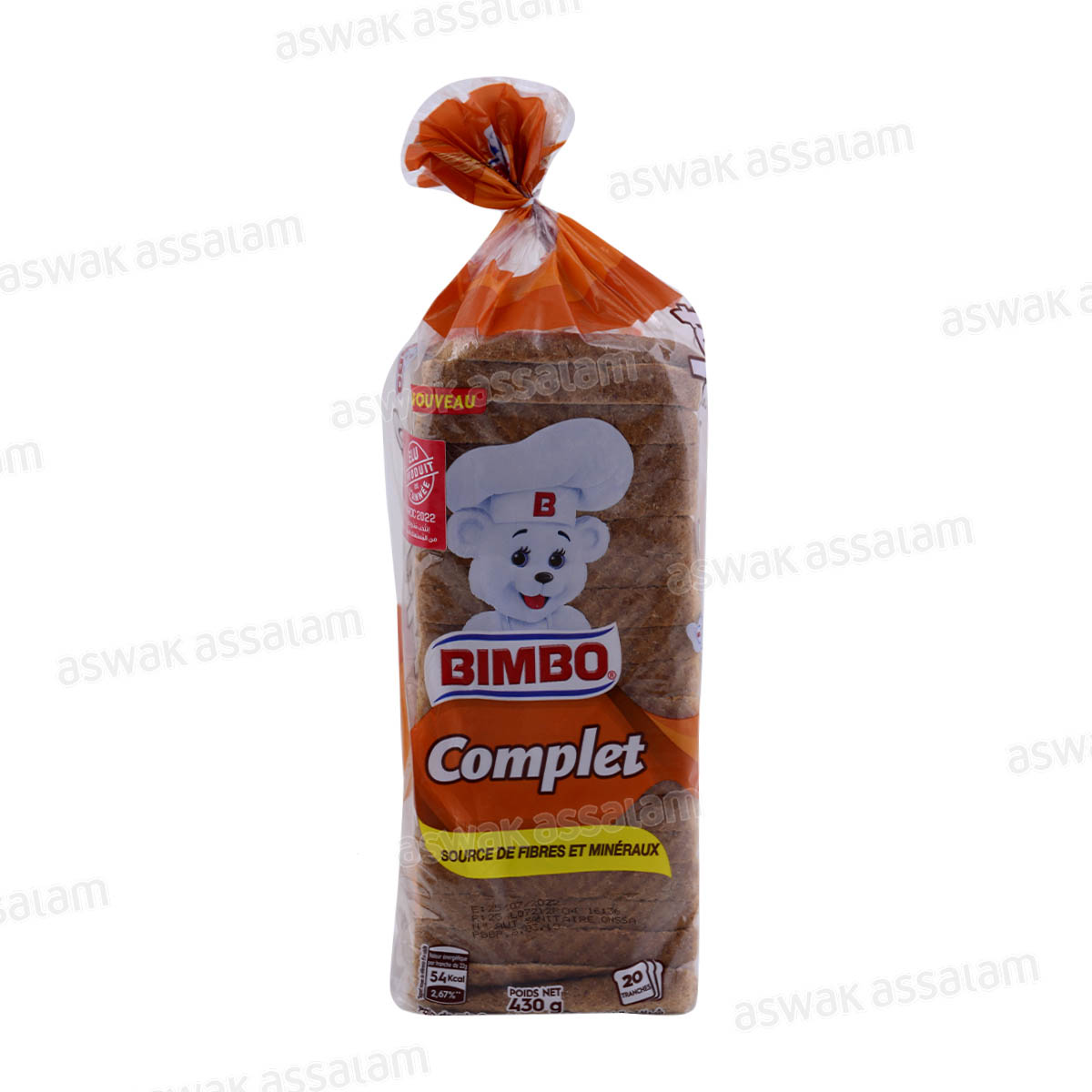 PAIN DE MIE BLE COMPLET 430G BIMBO