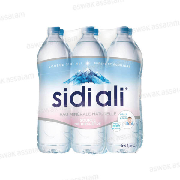 EAU MINERALE PACK DE 6 BOUTEILLES 1,5L SIDI ALI