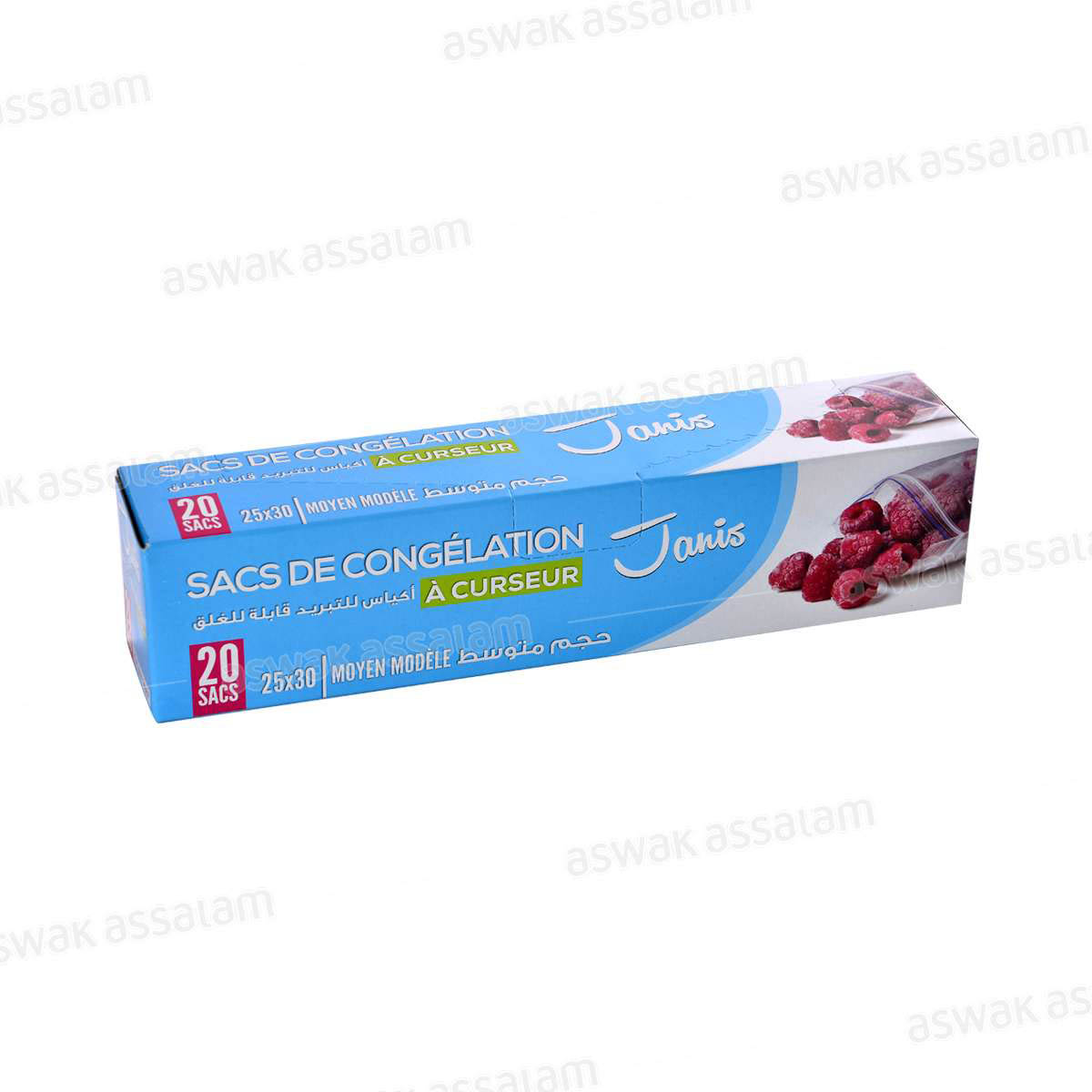 SACS DE CONGELATION A CURSEUR 25*30CM 20 UNITES JANIS