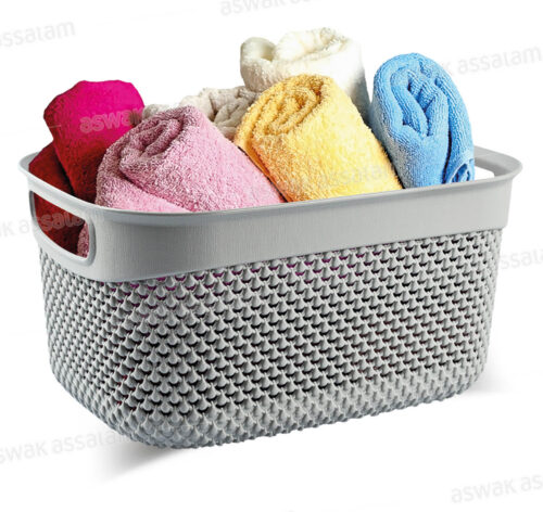 PANIER DE RANGEMENT 6,6L MOTIF GOUTTE D’EAU