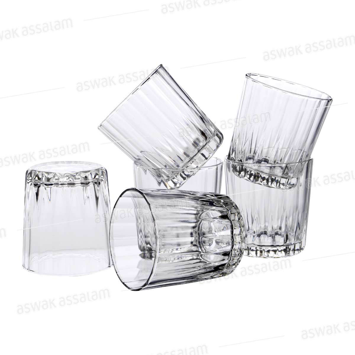 LOT DE 6 VERRES A EAU OU A JUS 300 ML