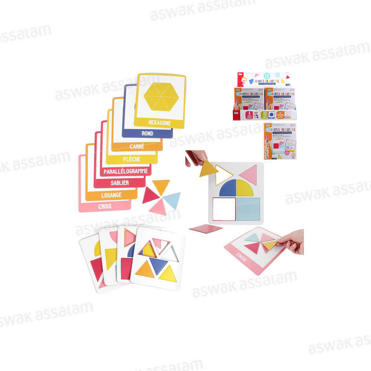 10 CARTES EDUCATIVES J'APPRENDS LES FORMES