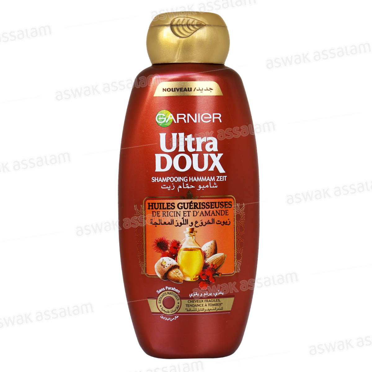 SHAMPOOING HUILE DE RICIN ET AMANDE 600ML ULTRA DOUX