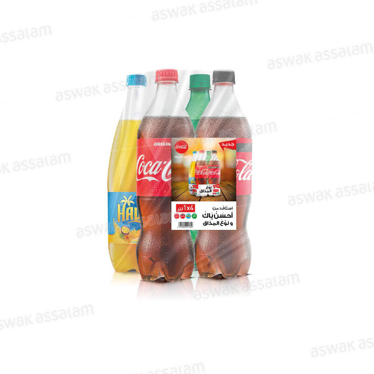 PACK 4*1L HAWAI SPRITE COCA-COLA