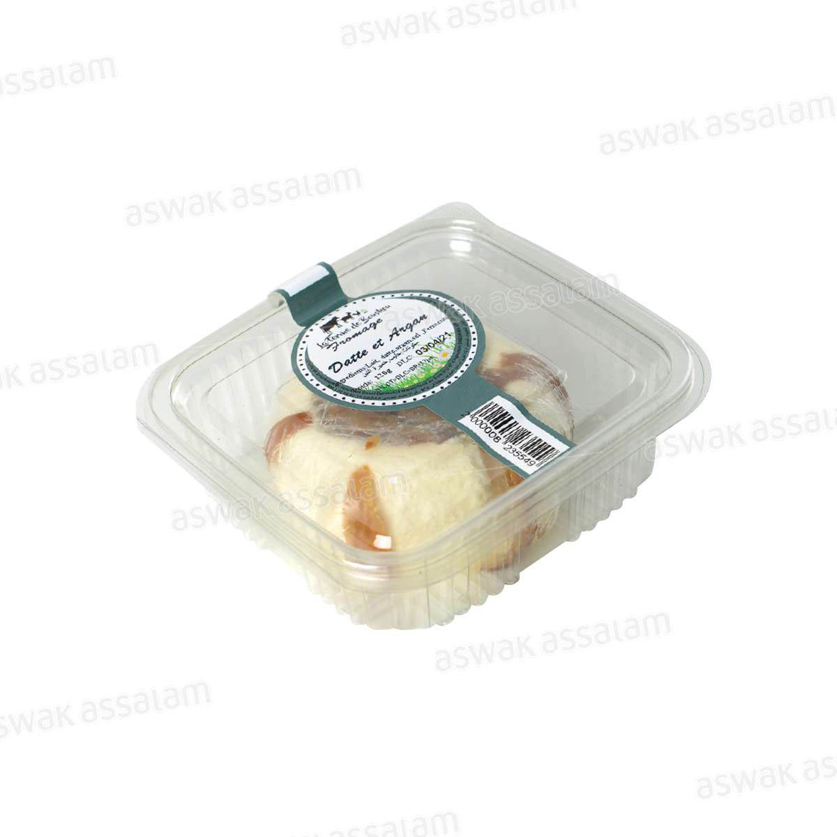 FROMAGE DE CHEVRE FRAIS BIO AUX DATTES ET ARGAN 120G LA FERME DE BOUSKOU