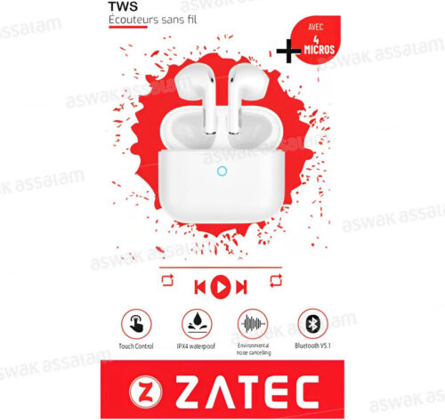 ECOUTEURS SANS FIL BLUETOOTH BT-TWS EXTREME ZATEC