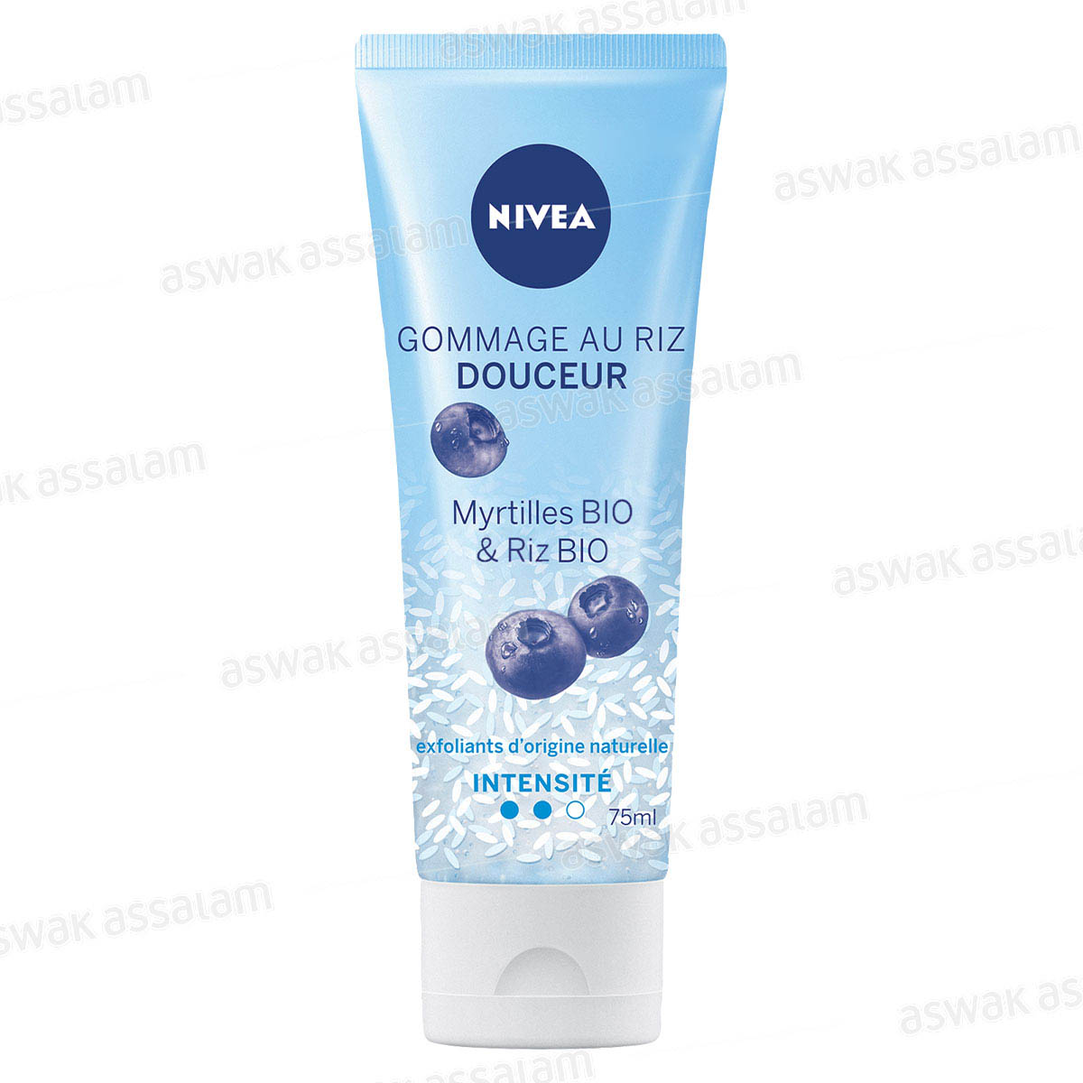 GOMMAGE DOUCEUR AU RIZ ET MYRTILLES BIO 75ML NIVEA