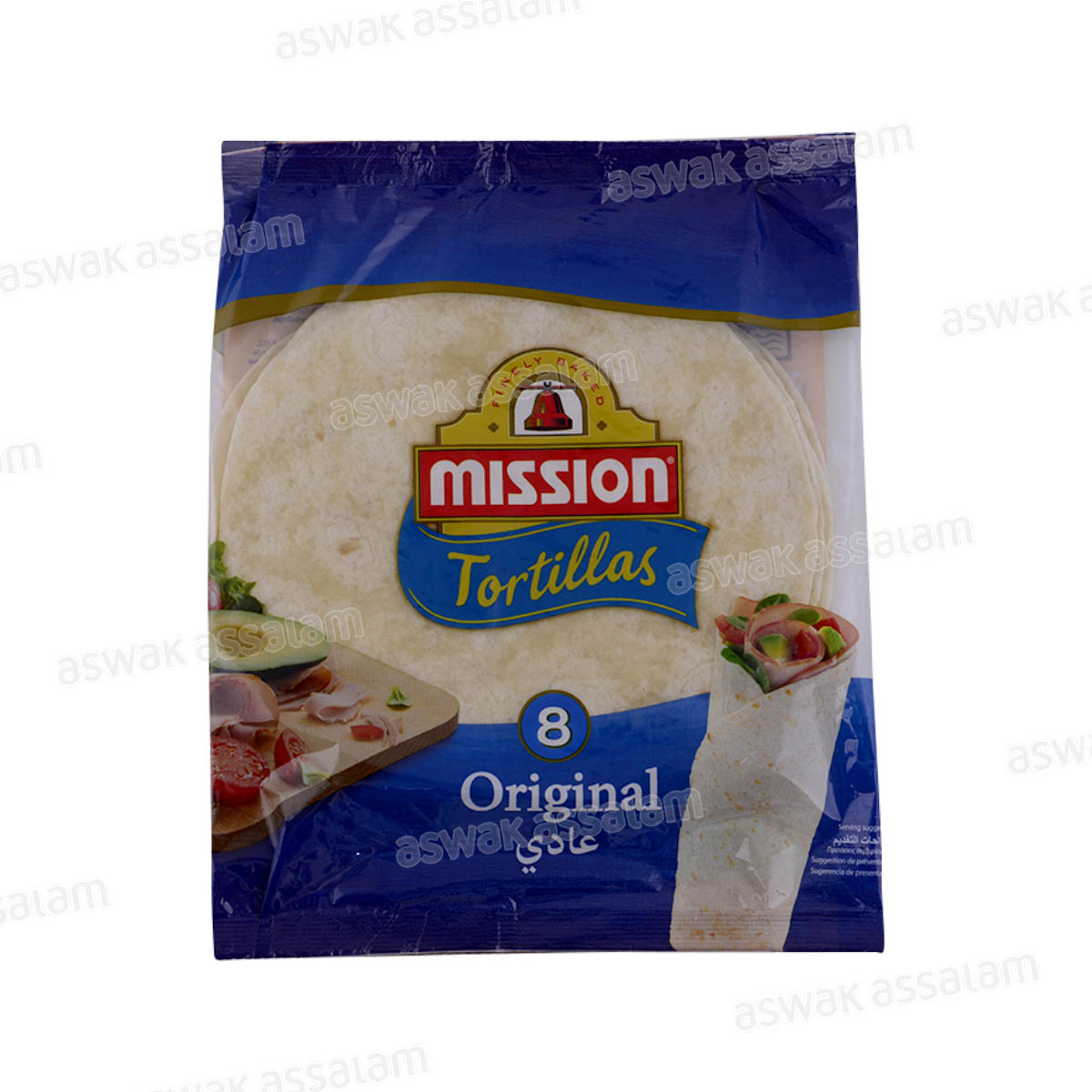 PAIN TORTILLAS ORIGINAL 8 UNITES 320G MISSION