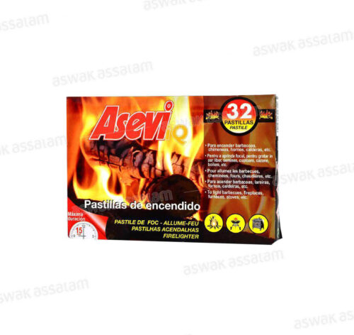 32 PASTILLES ALLUME FEU SANS ODEUR ASEVI