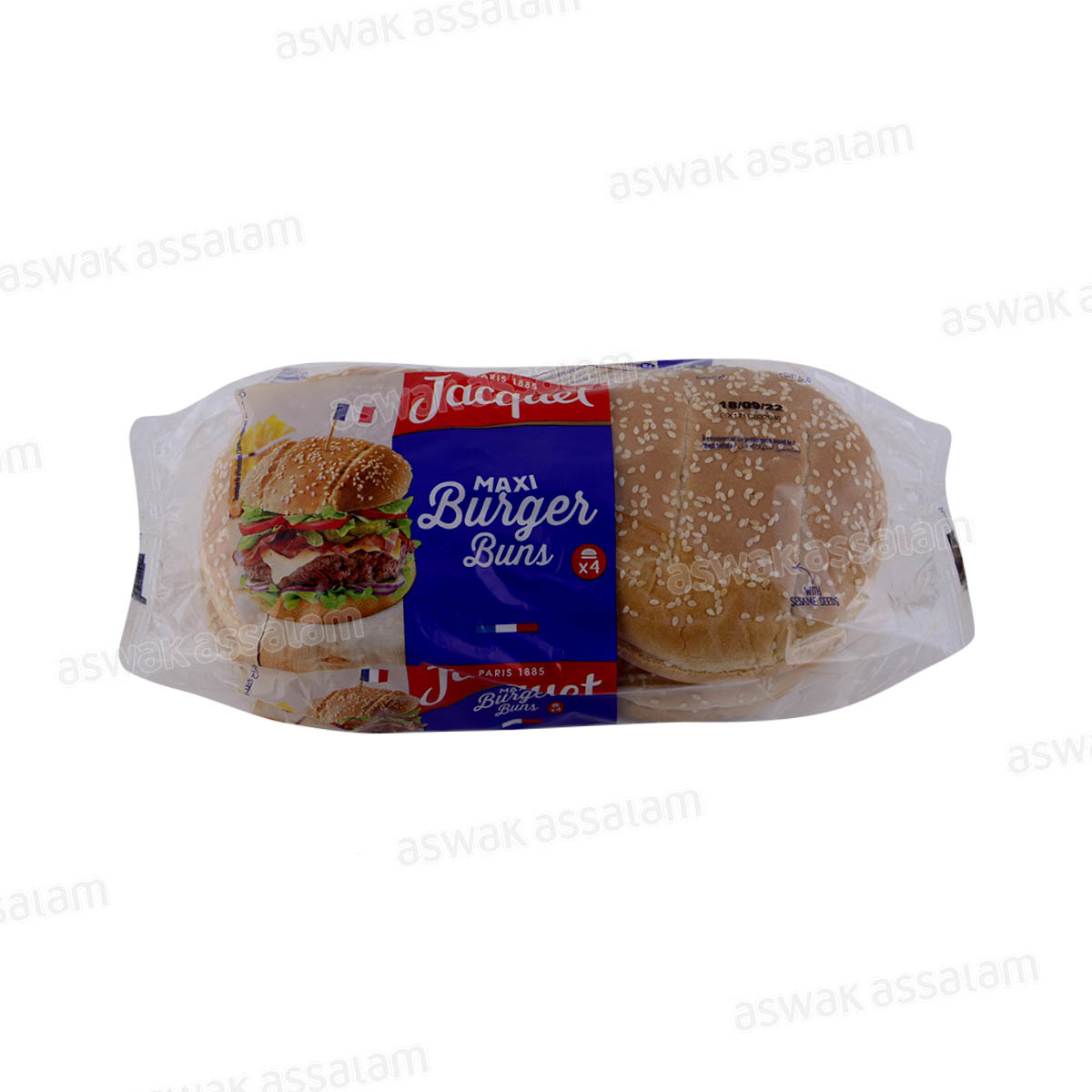 PAIN MAXI BURGER 4 UNITES 330G JACQUET