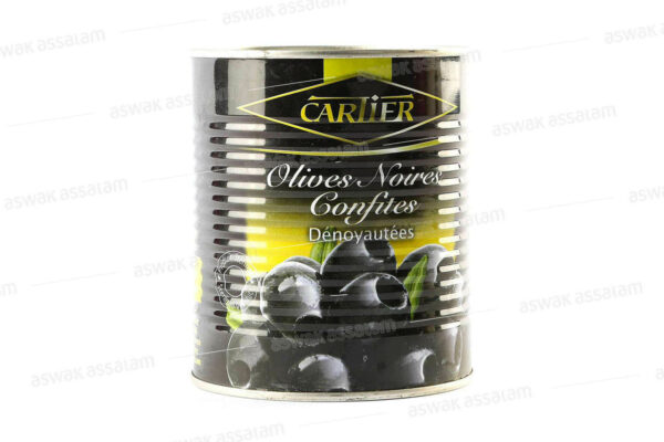 OLIVES NOIRES DENOYAUTEES 340G CARTIER