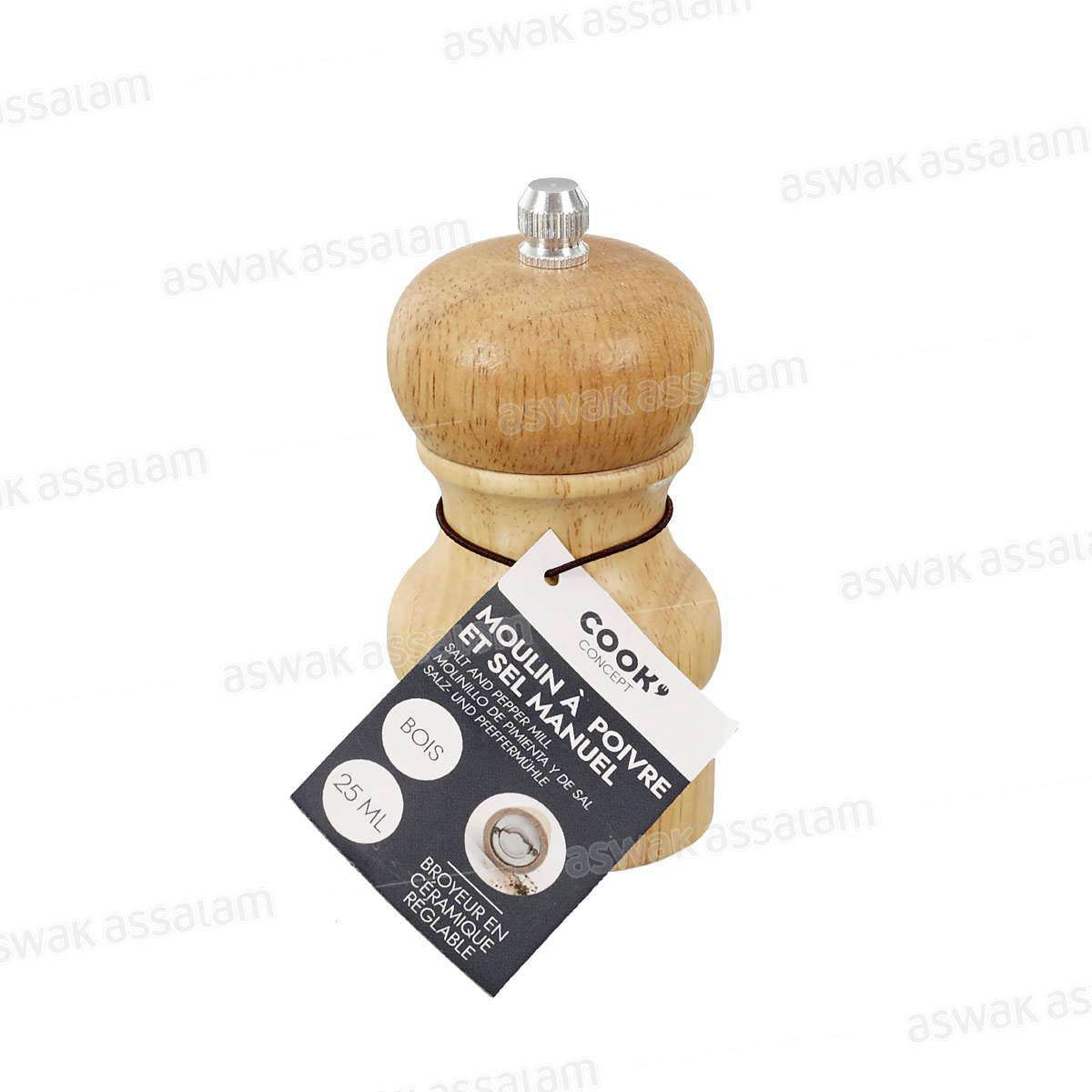 PETIT MOULIN A POIVRE OU SEL EN BOIS 25ML