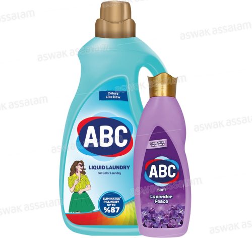 LESSIVE LIQUIDE LINGE DELICAT 3L ABC (GRATUIT ADOUCISSANT 1L ABC)