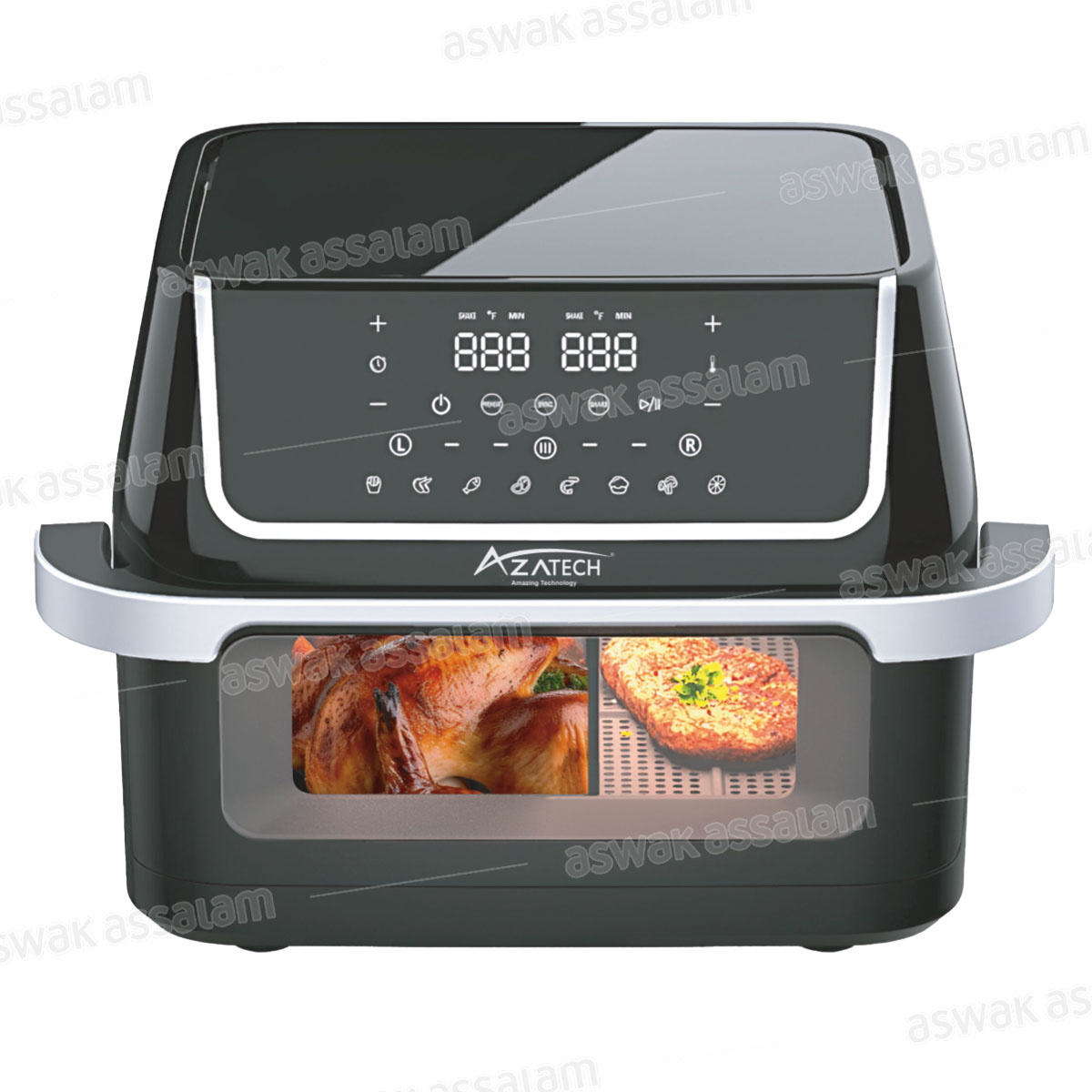 FRITEUSE SANS HUILE AIR FRY 1000W AF-A1-2000 AZATECH