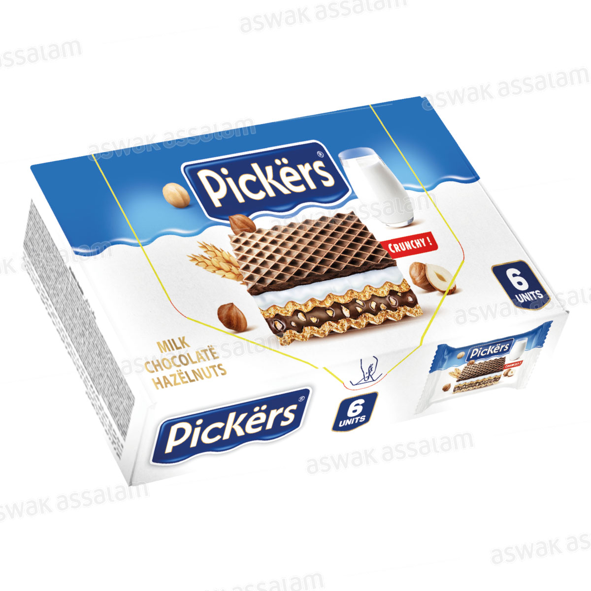 GAUFRETTES CRUNCHY PACK 6*25G PICKERS