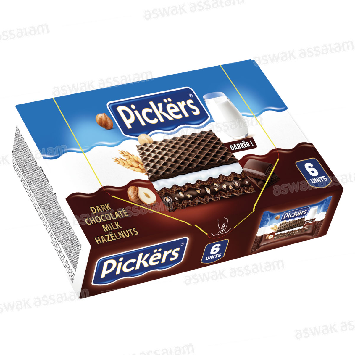 GAUFRETTES DARKER PACK 6*25G PICKERS