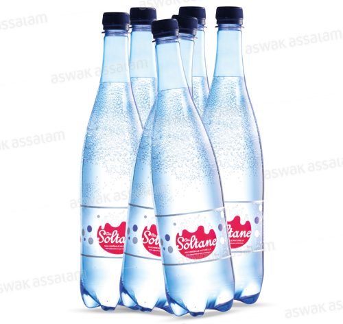 EAU MINERALE GAZEUSE PACK DE 6 BOUTEILLES 1L AIN SOLTANE