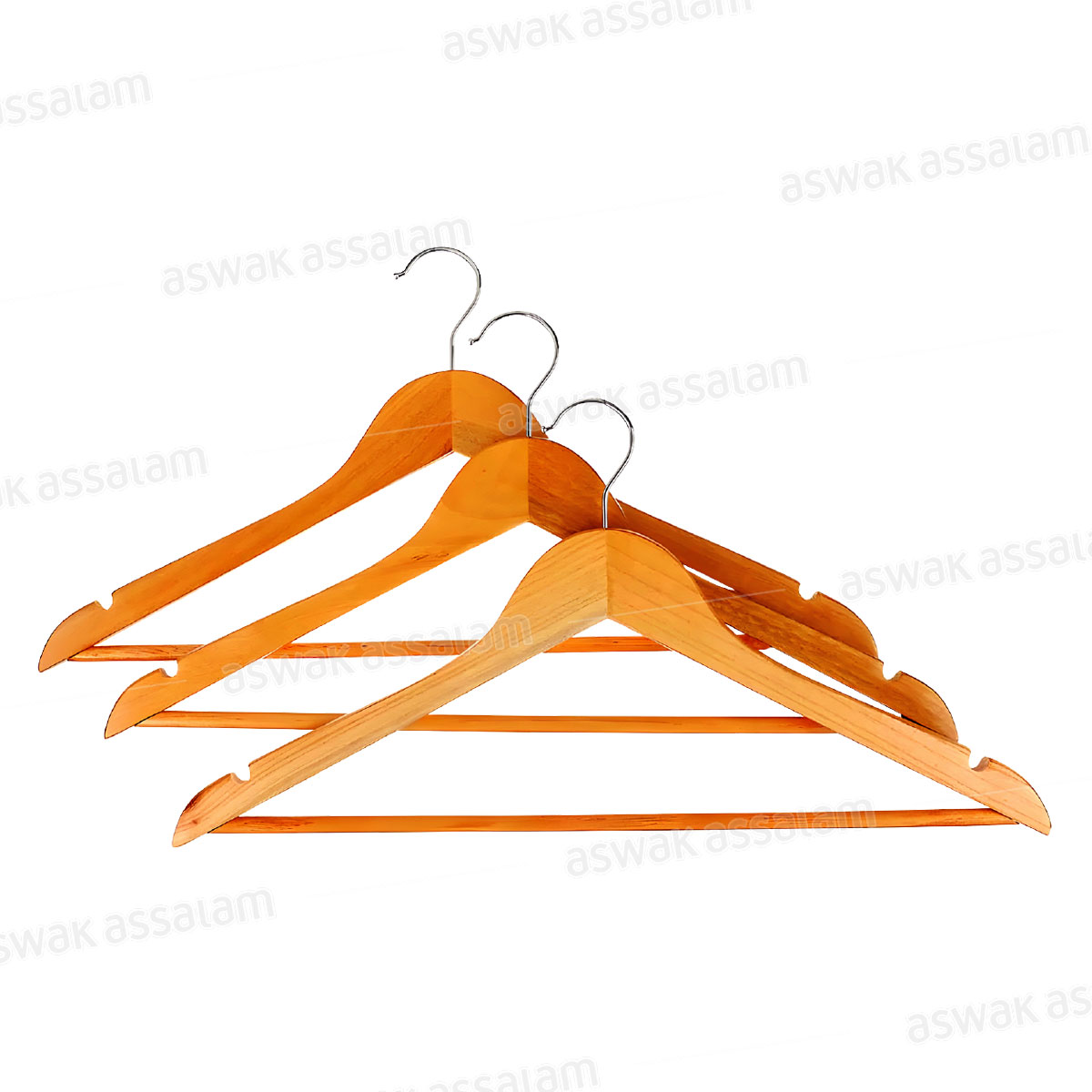 PACK DE 3 CINTRES EN BOIS