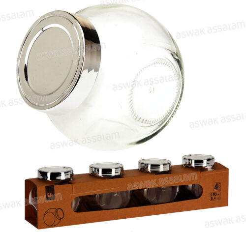 LOT DE 4 POTS A EPICES 190ML