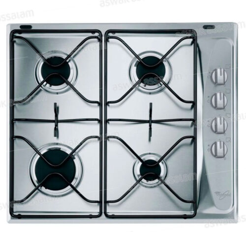 PLAQUE DE CUISSON A GAZ 4 FEUX INOX AKM268IX WHIRLPOOL
