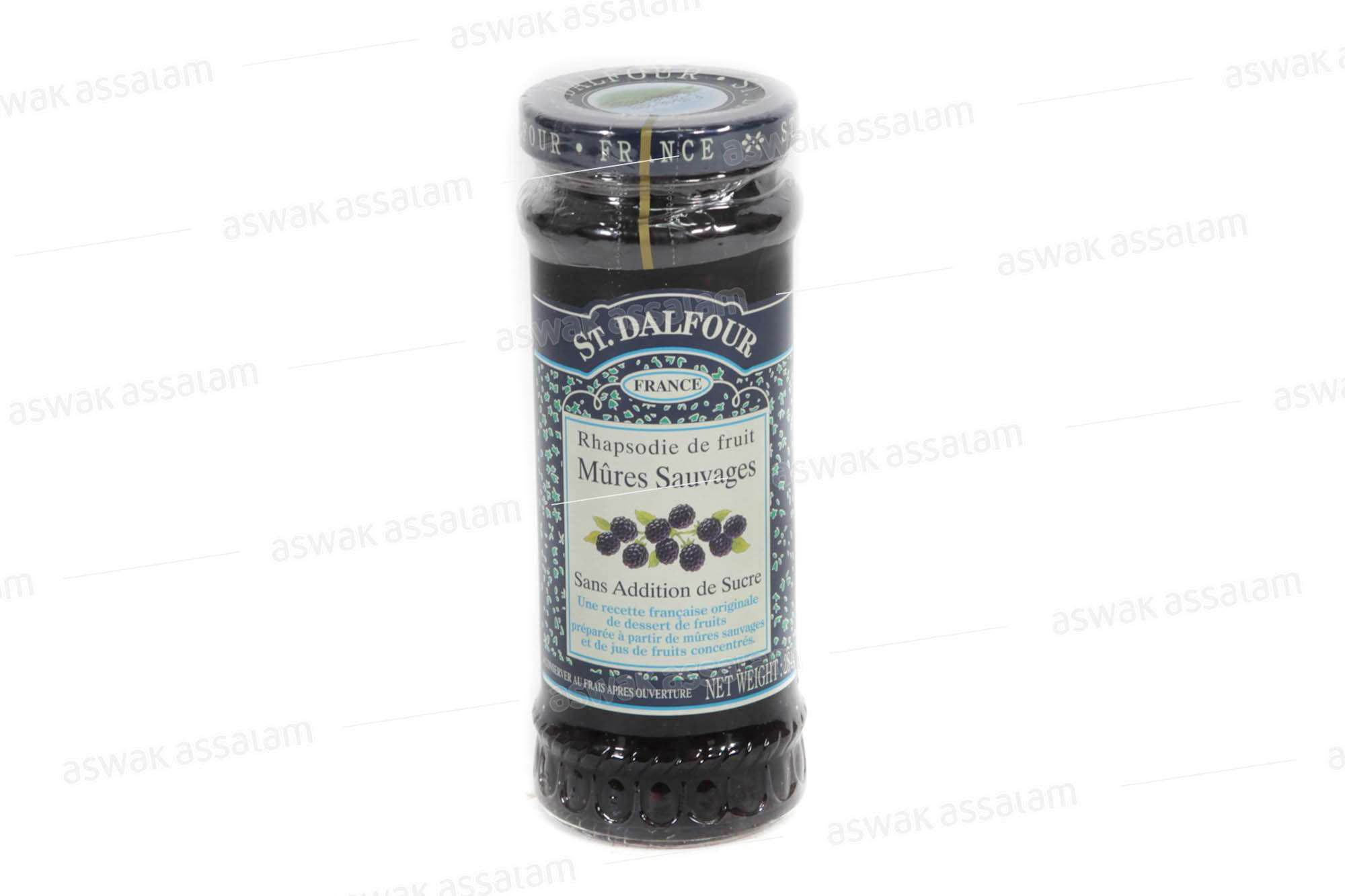 CONFITURE MURE SANS SUCRE 284G ST DALFOUR