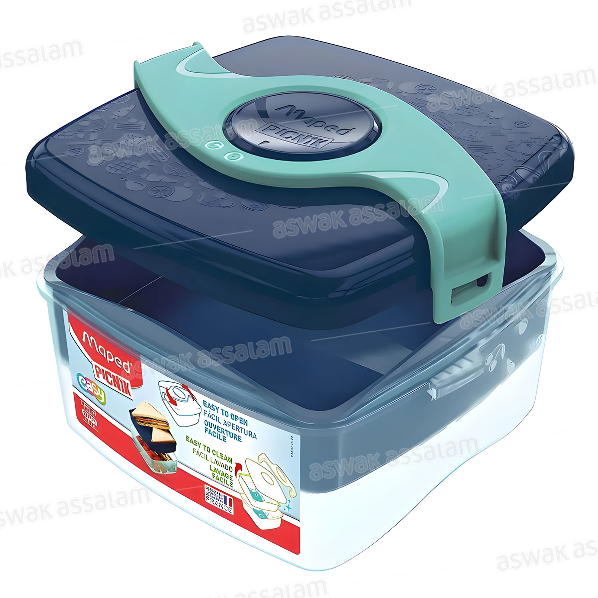 BOITE A GOUTER BLEUE MAPED