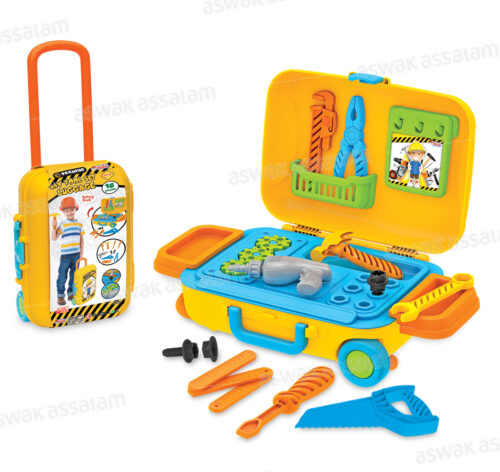 VALISE DE BRICOLAGE 18 PIECES POUR ENFANT