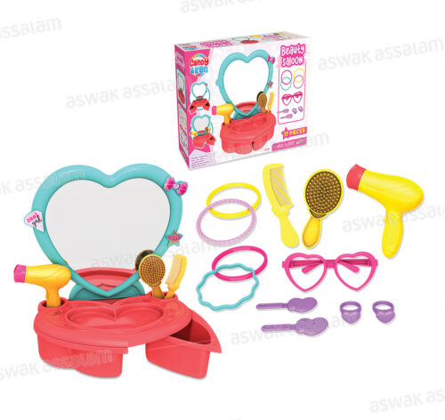 COIFFEUSE BEAUTE AVEC ACCESSOIRES POUR ENFANT