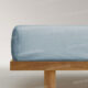 DRAP-HOUSSE BLEU 180X200CM