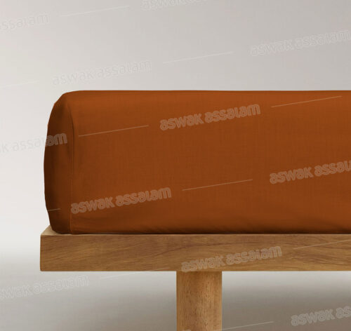 DRAP-HOUSSE MARRON 140X200CM