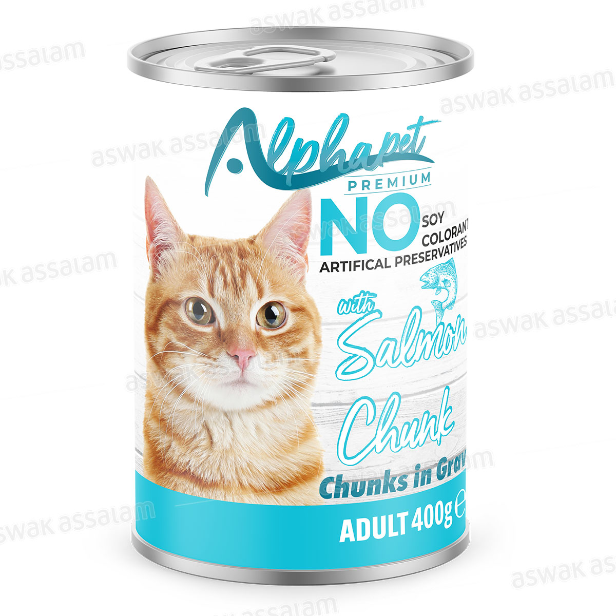 BOUCHEES SAUMON POUR CHAT ADULTE 400G ALPHAPET